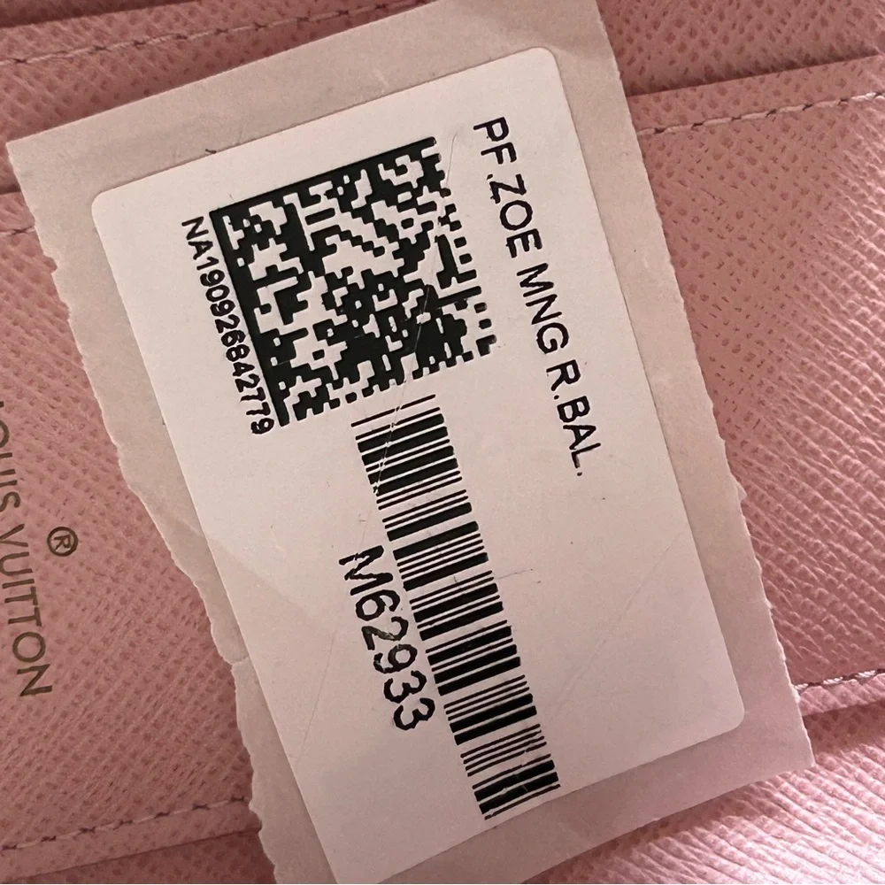 Louis Vuitton Pink and Brown Monogram Card Holder Wallet